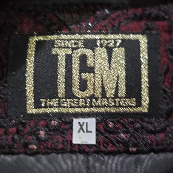 NEW Men's Maroon Embroidered Sequin Prince Jacket Blazer Suit Formal XL - Picture 7 of 7